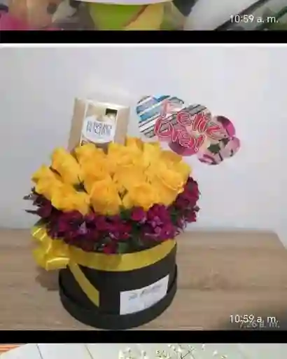 Cilindro Rosas Amarillas