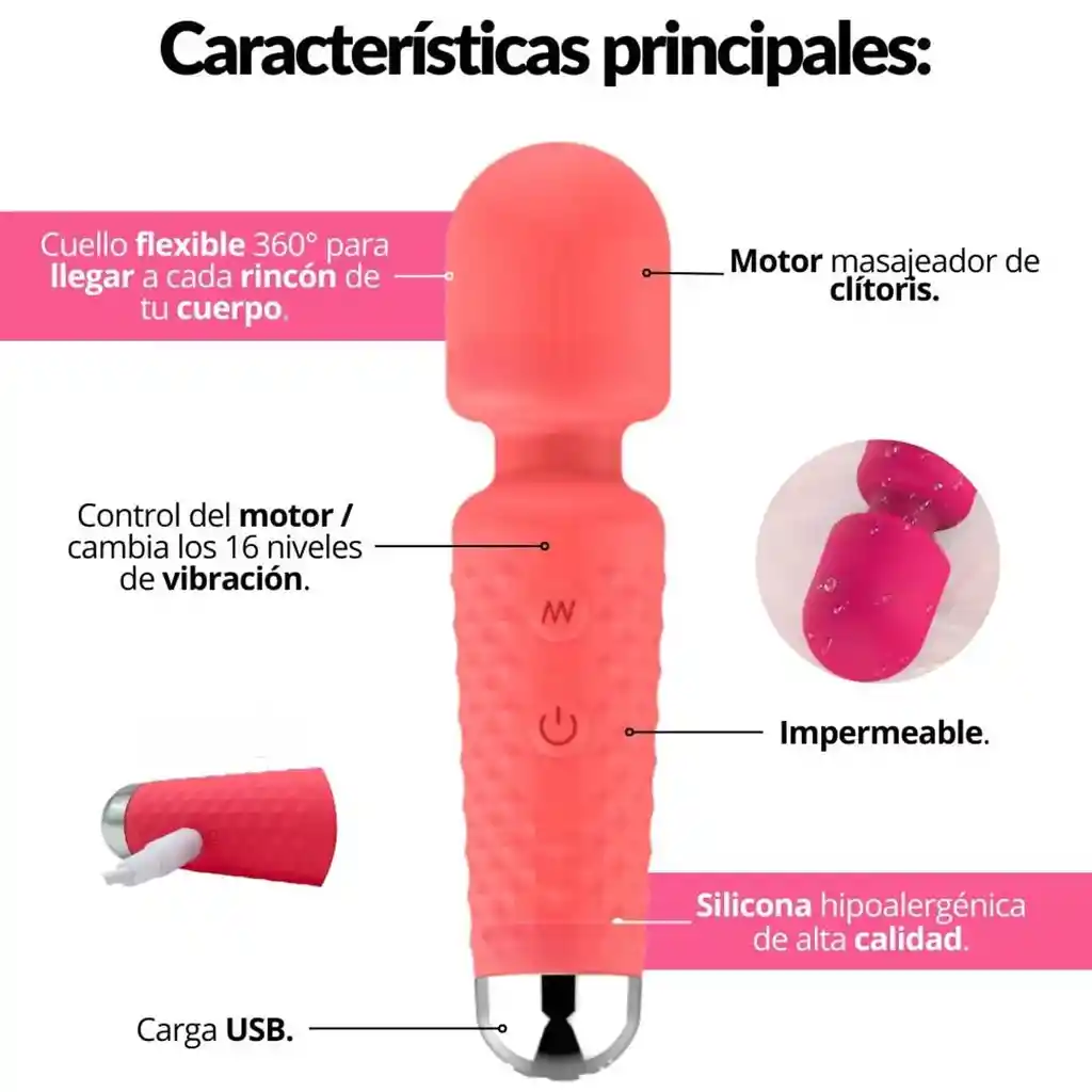 Vibrador Masajeador Hot Mini