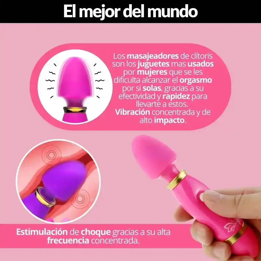 Vibrador Masajeador Stong Carga Usb - 12 Modos Vibración
