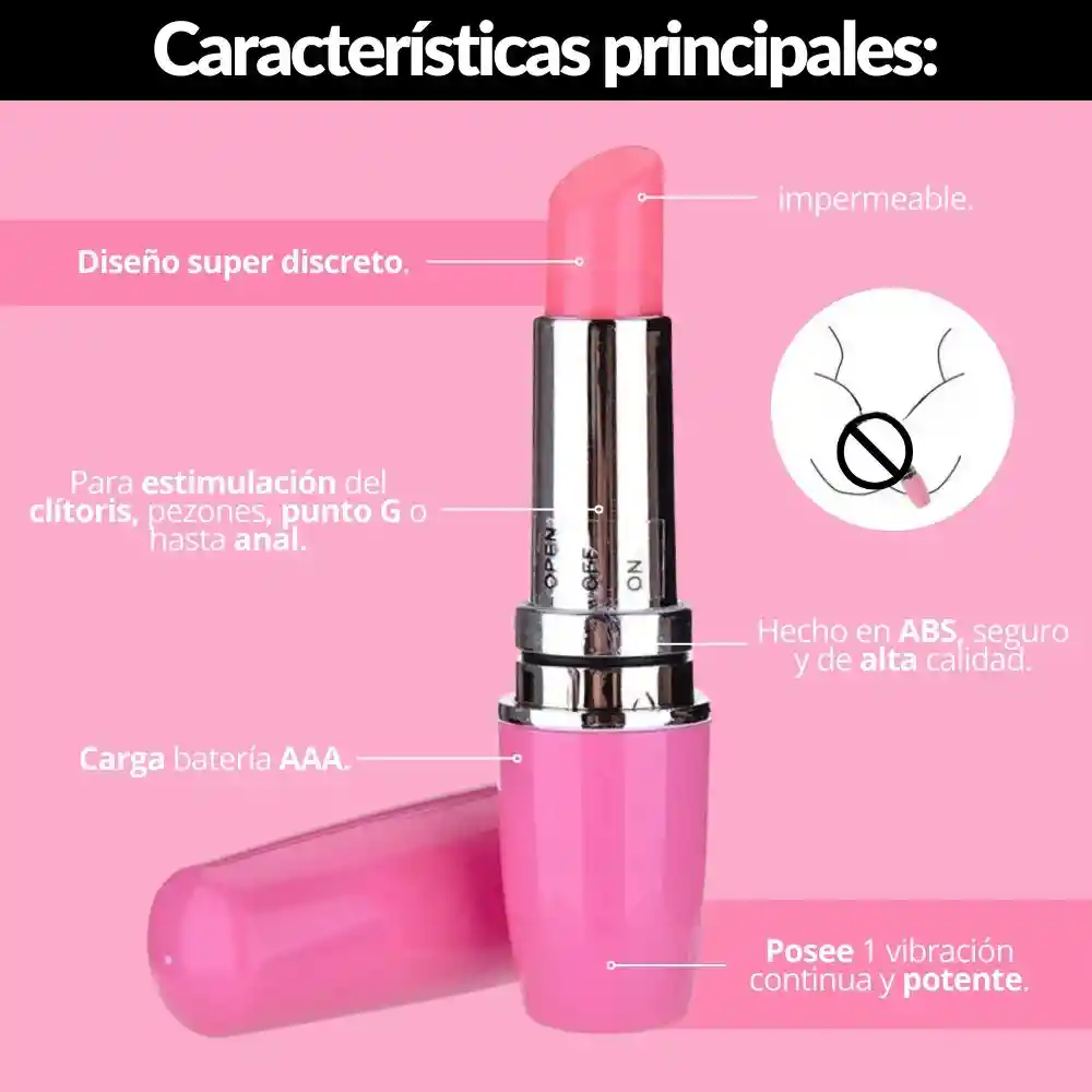 Vibrador Labial Discreto Y Potente