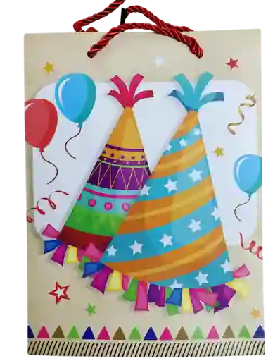 Bolsa Regalo M Cumpleaños 18,5x8,5x24cm 04
