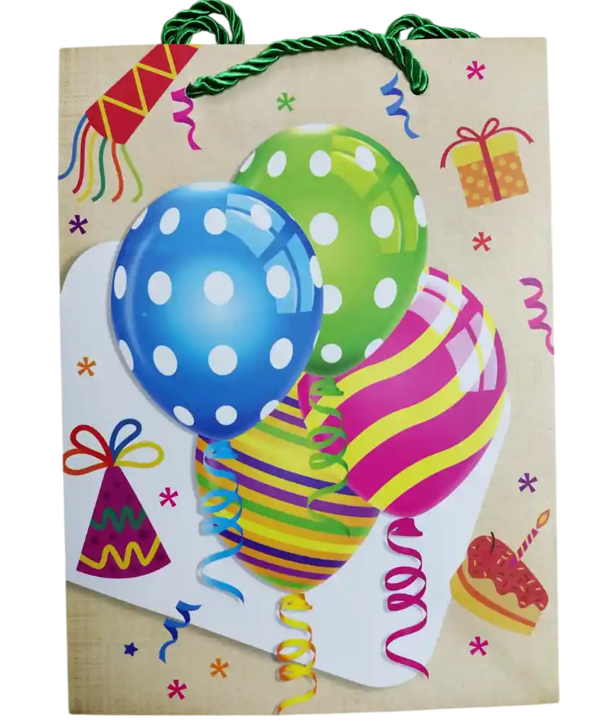 Bolsa Regalo M Cumpleaños 18,5x8,5x24cm 03