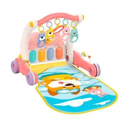 Piano Andadera 2 En 1 Tablero Desarrollo Motriz Niñas