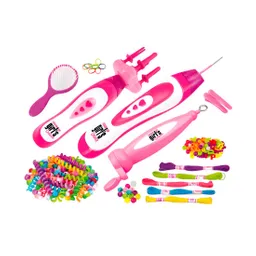 Set Kit Para Hacer Pulseras Y Peinados Trenzas Profesional