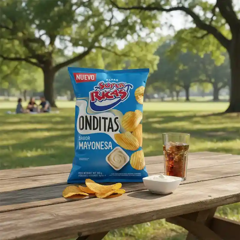 Papas Super Ricas Ondaditas Mayonesa 30g X 12und