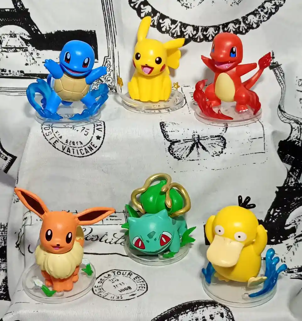 Set X 6 Figuras Pokémon Fire