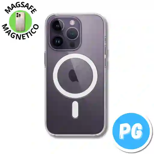 Estuche Space Magsafe Para Iphone 14 Pro Transparente (magnetico)