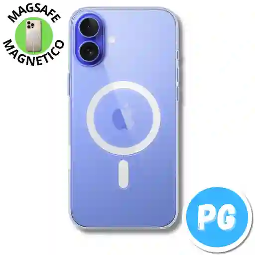 Estuche Space Magsafe Para Iphone 16 Plus Transparente (magnetico)