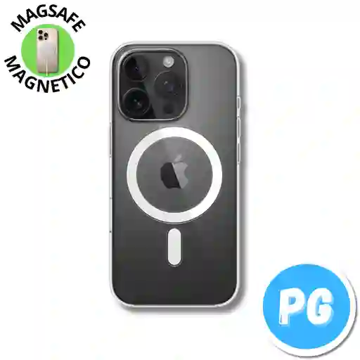Estuche Space Magsafe Para Iphone 16 Pro Transparente (magnetico)