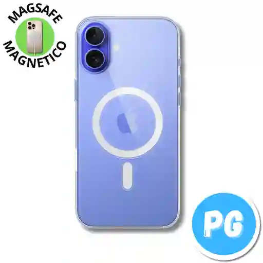 Estuche Space Magsafe Para Iphone 16 Transparente (magnetico)