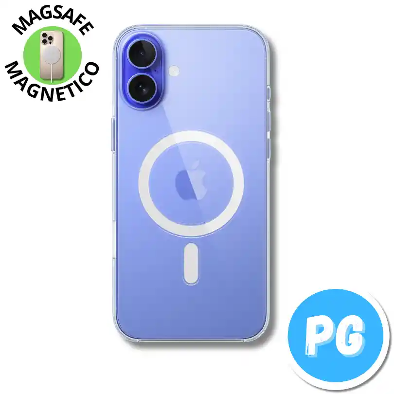 Estuche Space Magsafe Para Iphone 16 Transparente (magnetico)