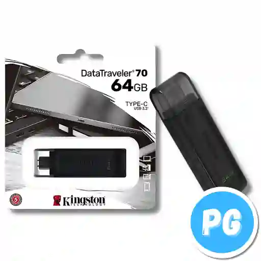 Memoria Usb-c 3.2 Kingston 64gb Windows, Mac O Celular