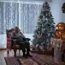 Cascada Luces De Navidad 3m X 45 Cm Blanca