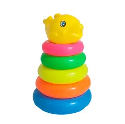 Juego Torre Aros Encastre Pez Motricidad De Bebe