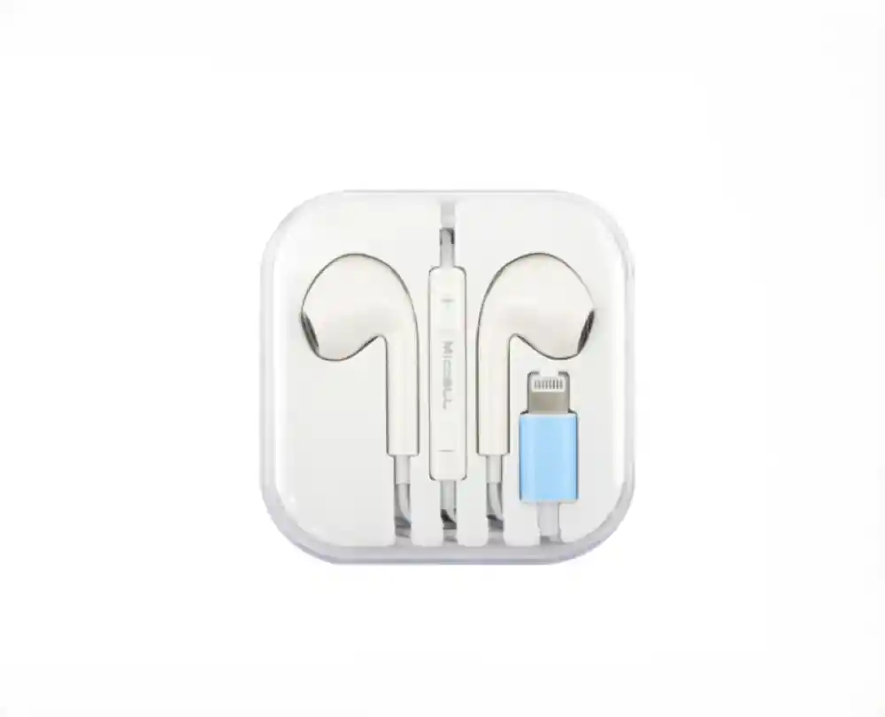 Audifonos Auriculares Alambricos Manos Libres Lightning Blancos