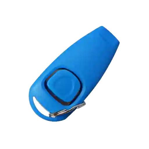 Clicker + Silbato 2 En 1 Para Entrenamiento De Perro/mascotas Azul