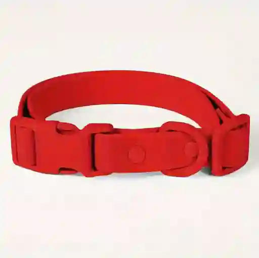 Collar Impermeable Para Perro - Pvc Resistente Talla M - Rojo