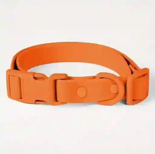 Collar Impermeable Para Perro - Pvc Resistente Talla S - Naranja