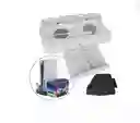 Base Refrigerante X2 Cooler Fan + Doble Cargador Para Controles Ps5 + Soporte Para Video Juegos X 3 Usb A