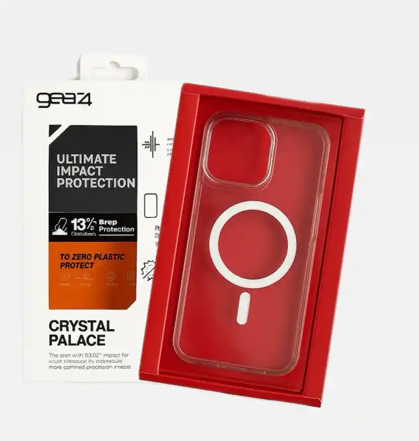 Funda Transparente Para Iphone 16 Pro Max Gear4 Crystal Palace Con Magsafe– Protección Antigolpes