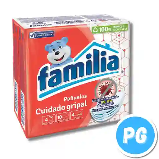 Paquete Pañuelos Familia Triple Hoja Ultra Suave X4 Sobres (10 Pañuelos Cada Sobre)