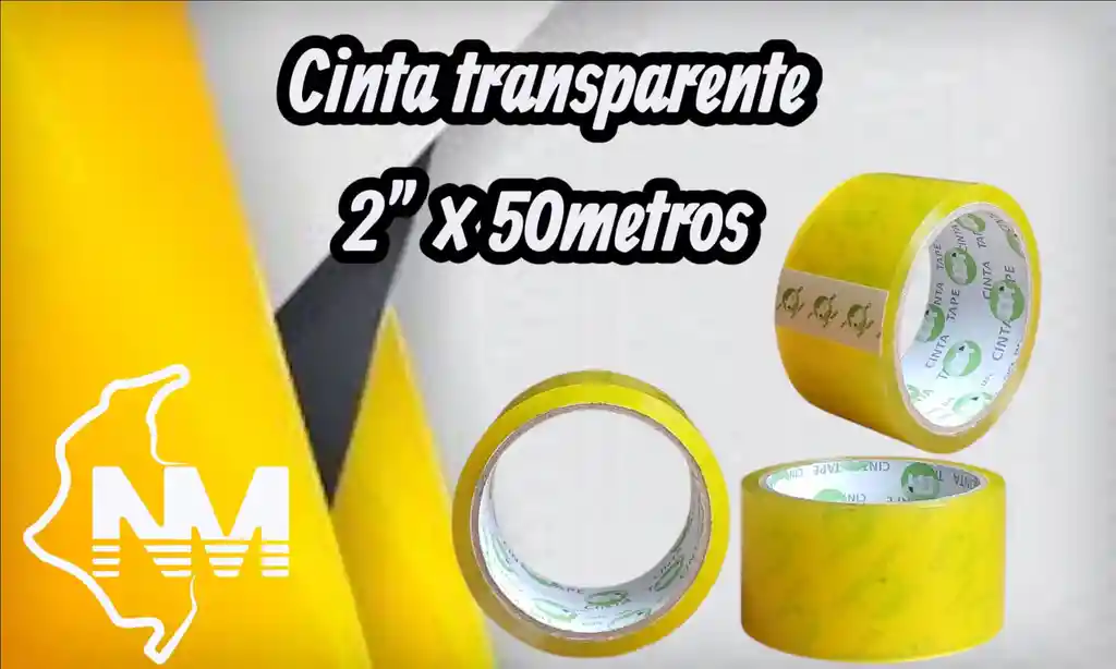 Cinta Transparente 2" ×50metros