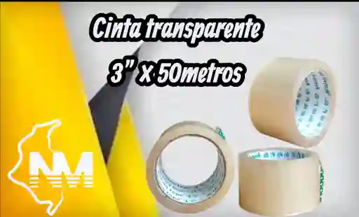Cinta Transparente 3" ×50metros
