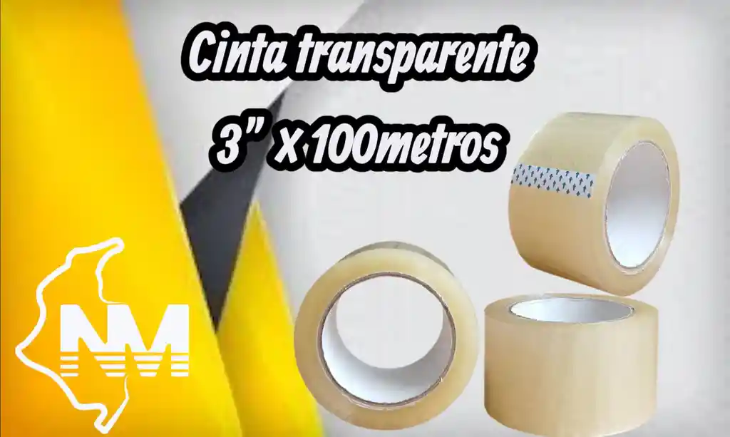 Cinta Transparente 3" ×100metros