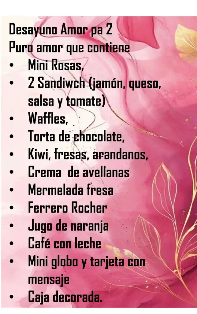 Desayuno Sorpresa Ancheta Amor Pa 2