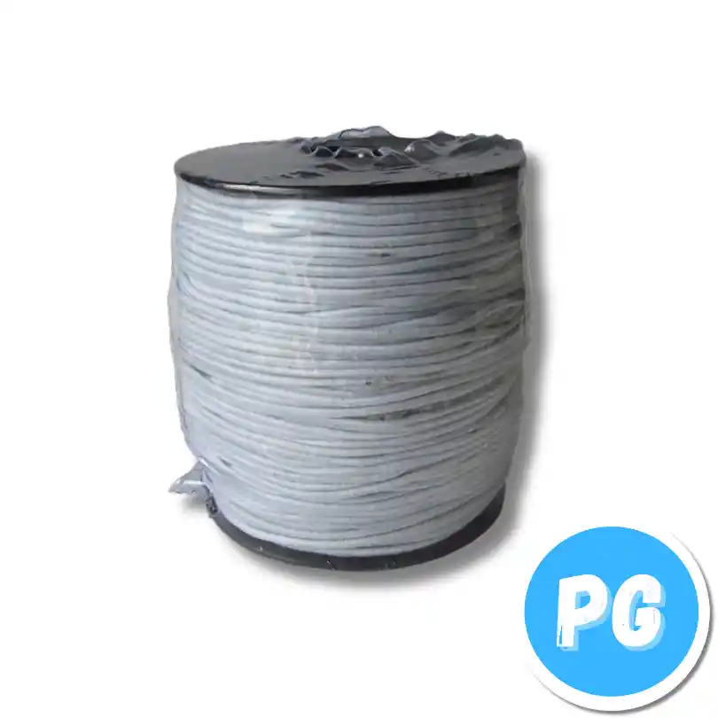 Rollo Hilo Caucho Para Manillas X100 Metros Transparente