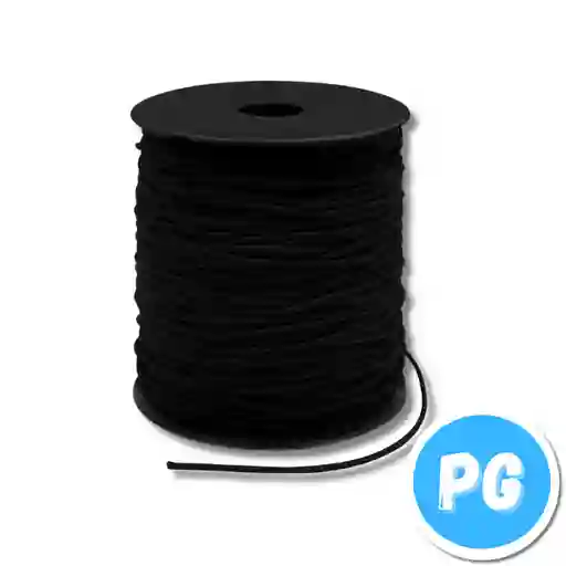 Rollo Hilo Caucho Para Manillas X100 Metros Negro