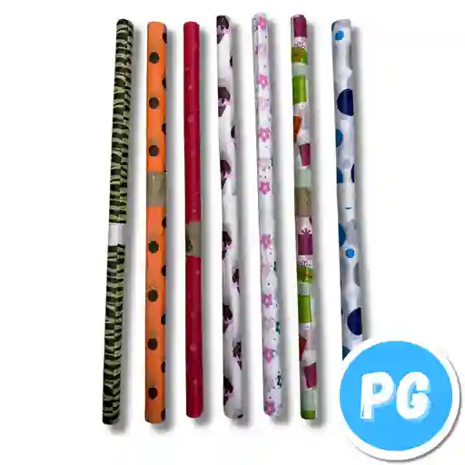 Rollo Papel Seda Estampado X10 Medios De Pliego - Se Envia Un Motivo Aleatorio