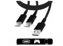 Cable Cargador Usb A Macho A Doble Usb C Macho 2m Ps5