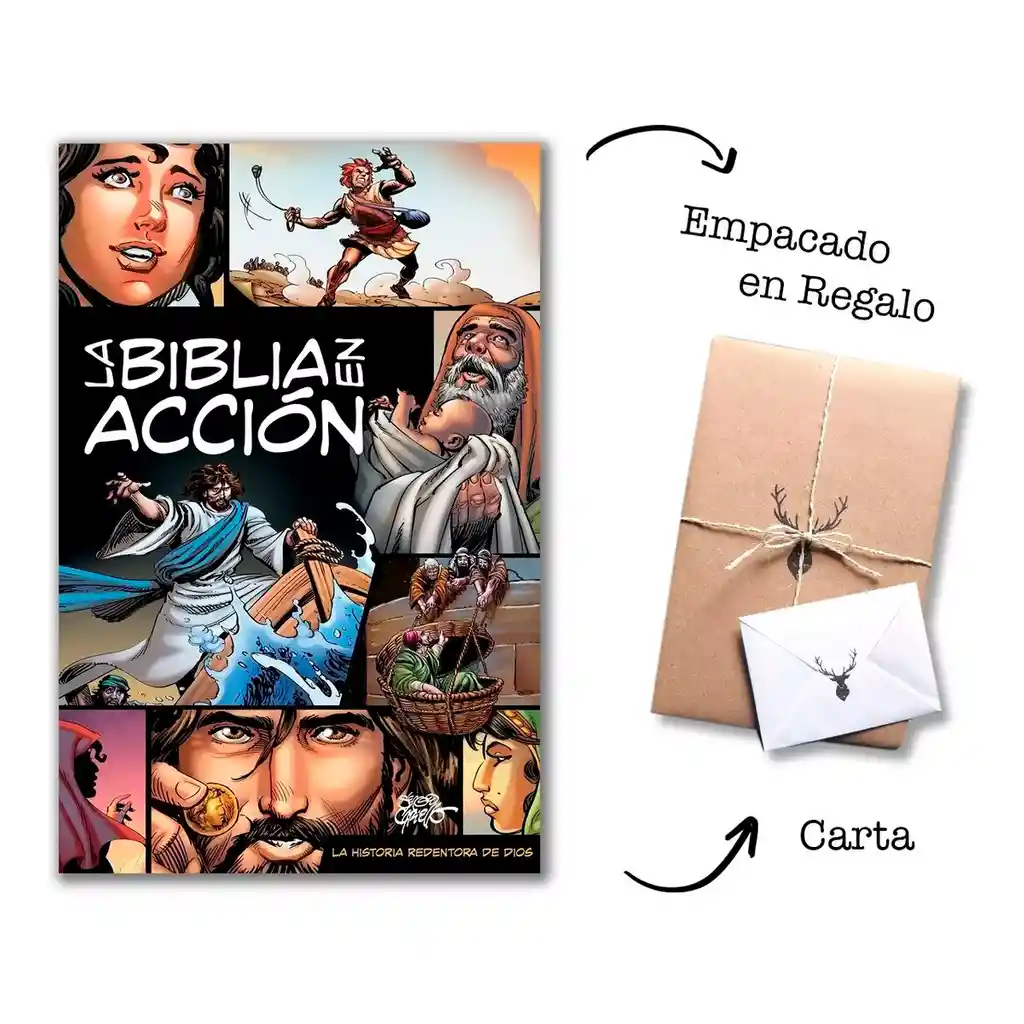 La Biblia En Accion Comics Niños Gráficos Tapa Dura