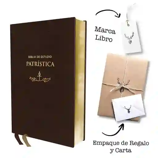 Biblia De Estudio Patrística Rvr – Piel Café