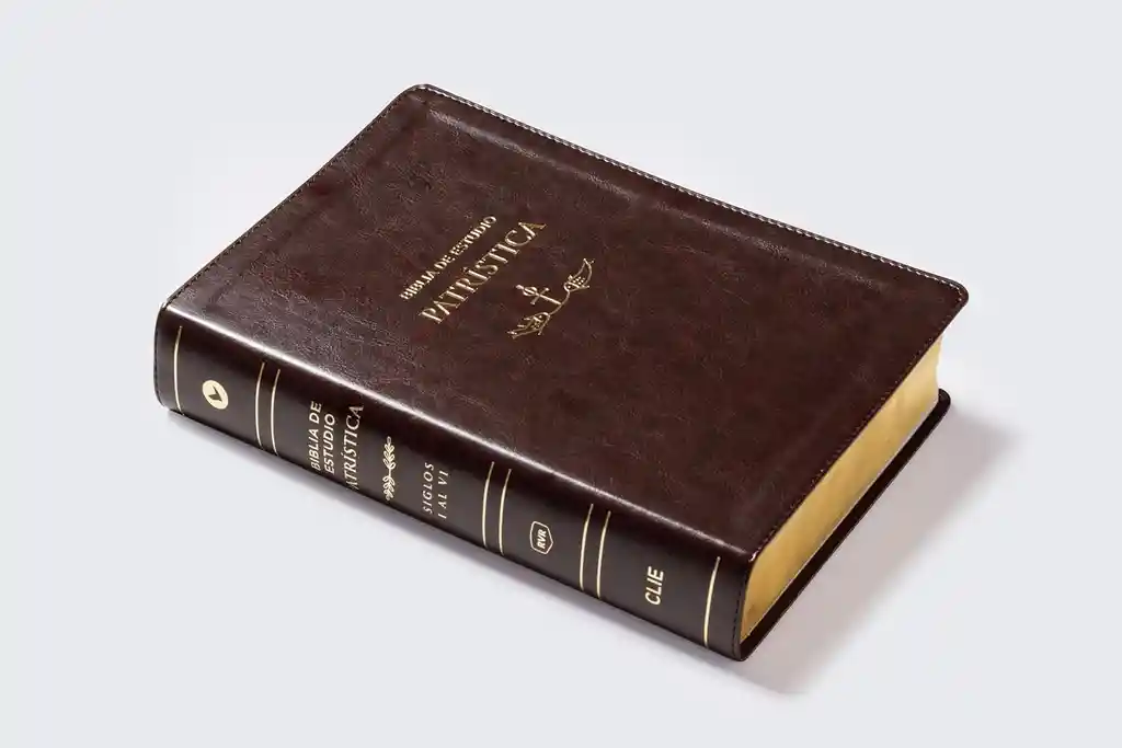Biblia De Estudio Patrística Rvr – Piel Café