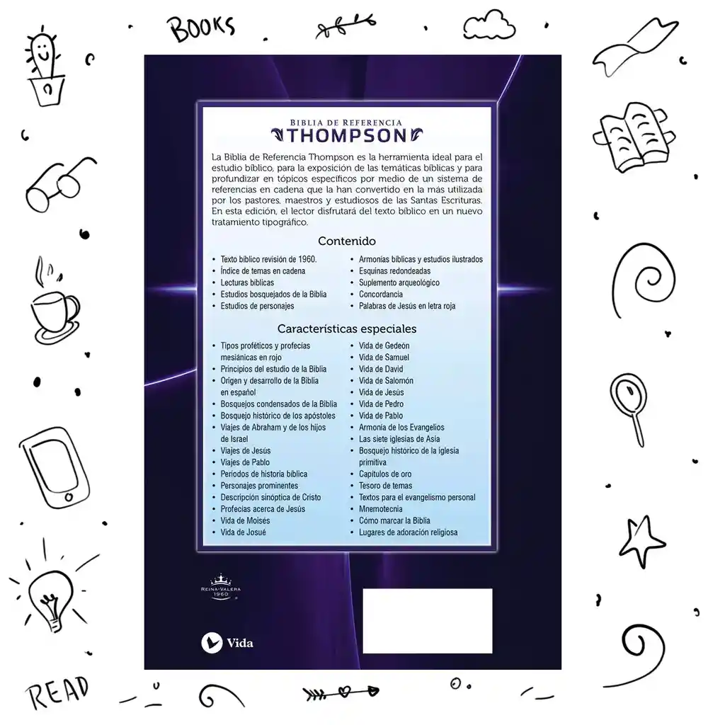 Biblia Thompson Milenio – Azul Rvr 1960 Tapa Dura