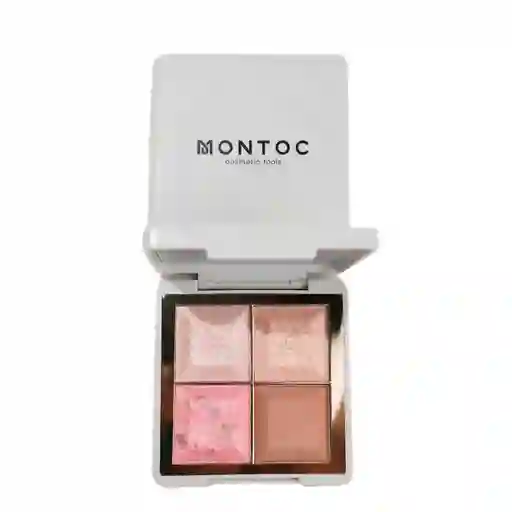Paleta De Rubor, Contorno E Iluminador Montoc Light Set - Tono Aurora