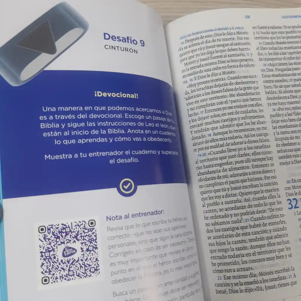 Biblia Sé Un Héroe Niño Azul Tla Cierre Letra Grande
