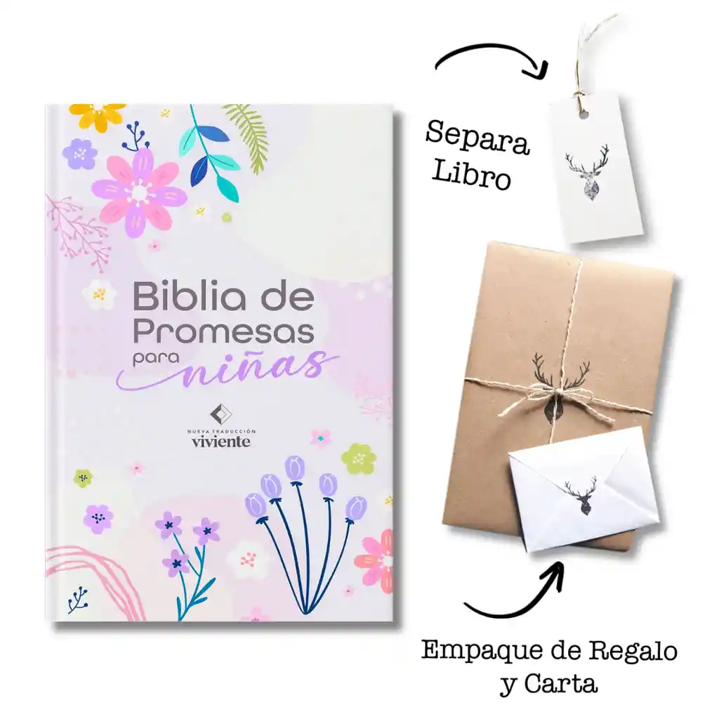 Biblia De Promesas Ntv Para Niñas Tapa Dura