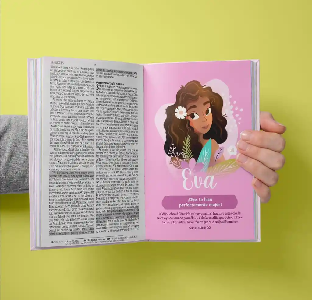 Biblia De Promesas Rvr60 Letra Grande 12pts Para Niñas Tapa Dura