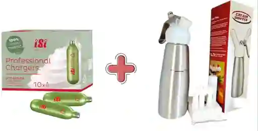 Chantillera De 500 Ml Y Caja De Valvulas Isi X10