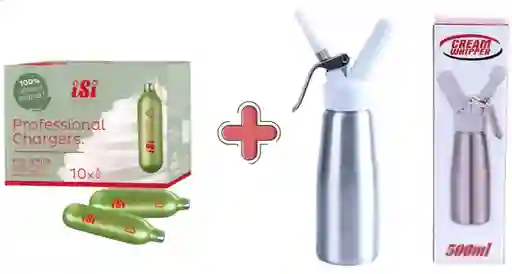 Chantillera De 500 Ml Y Caja De Valvulas Isi X10