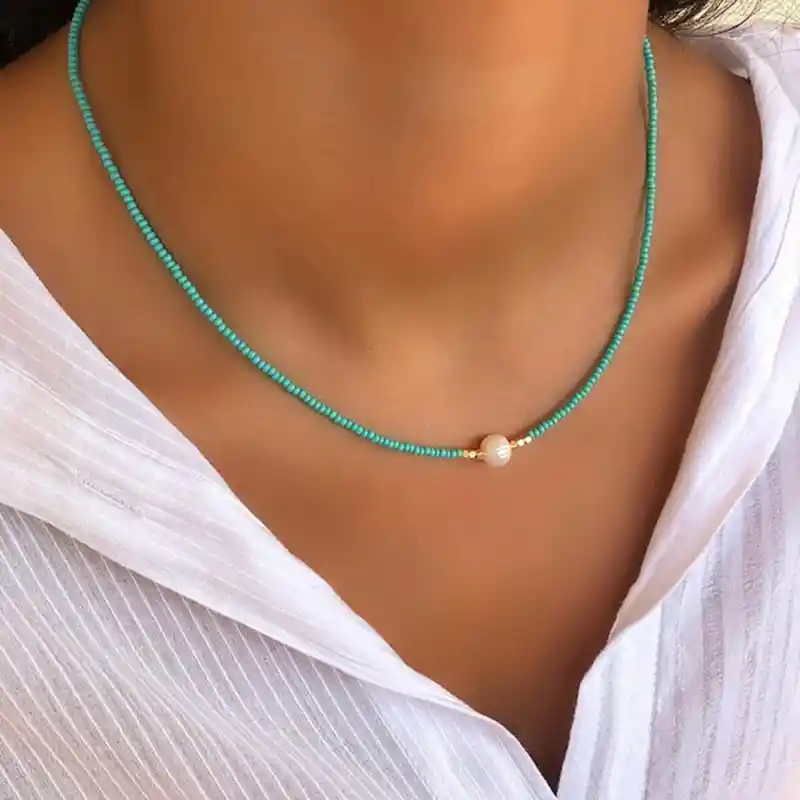 Collar Alba De Agua Dulce