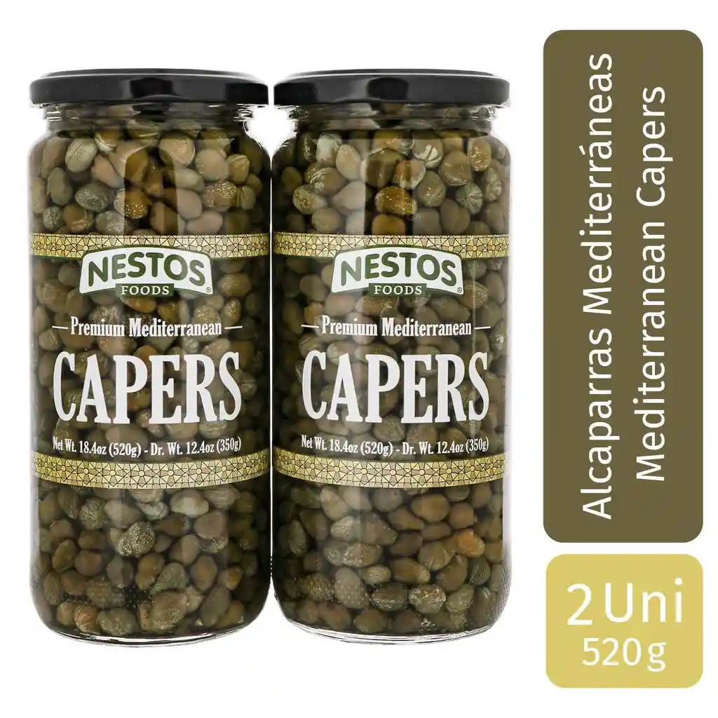 Nestos Alcaparras En Salmuera 2 Unidades / 350 G