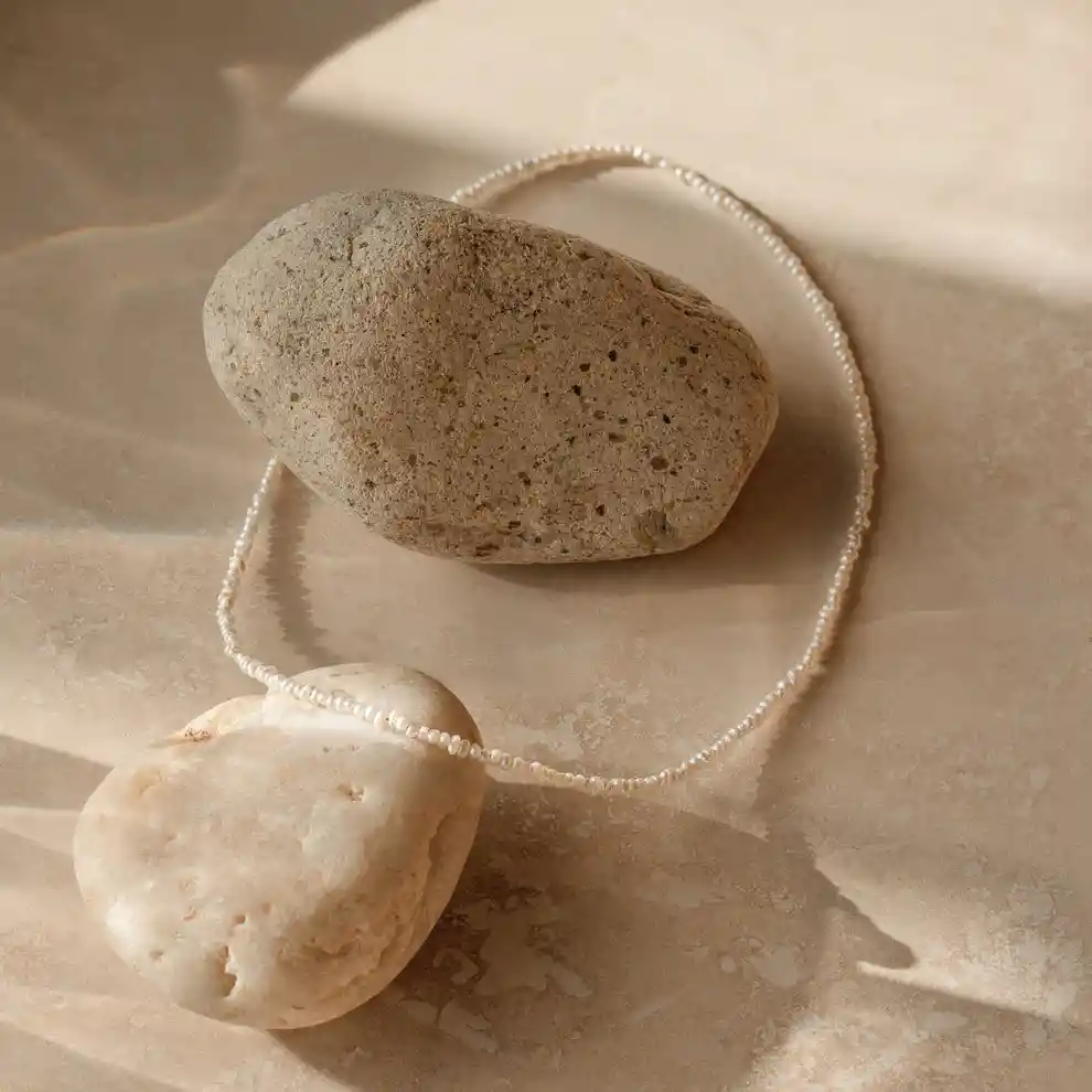 Gargantilla Olas De Perlas