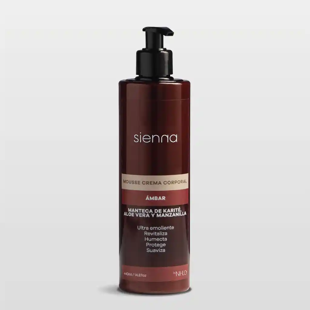 Mousse Crema Corporal Ámbar Sienna 440ml