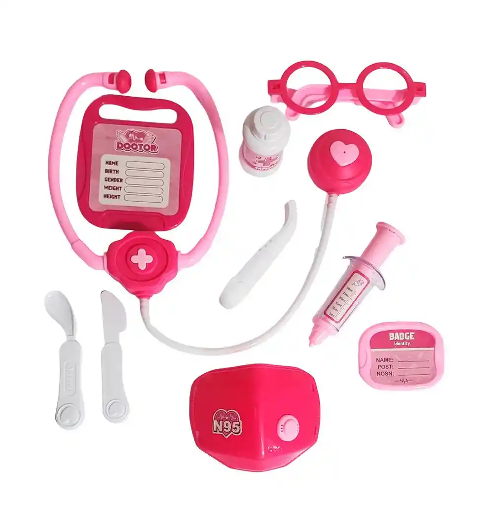 Set Kit Doctora Estetoscopio Juguete Niñas Interactivo