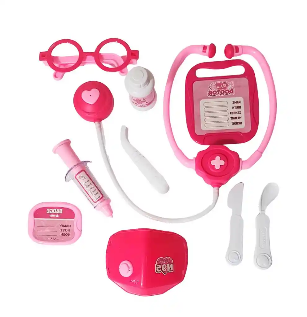 Set Kit Doctora Estetoscopio Juguete Niñas Interactivo