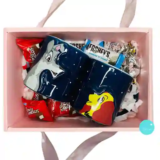 Regalo Detalle Sorpresa De Mug Pareja La Dama Y El Vagabundo